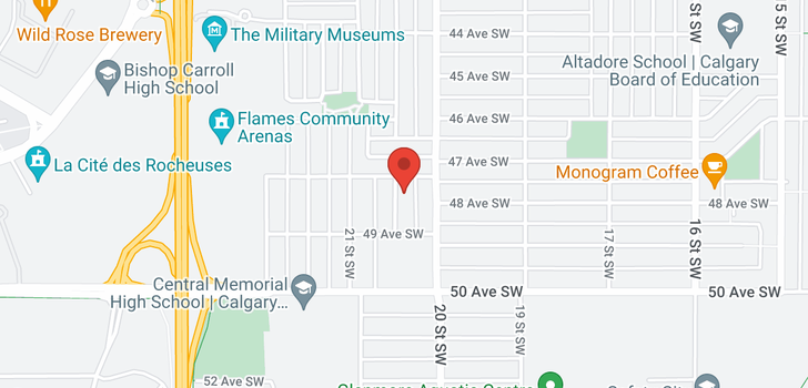 map of 4910 20A Street SW